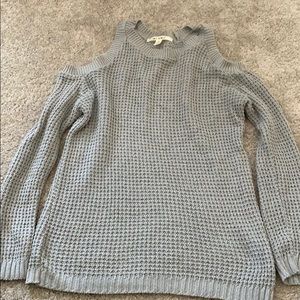 Cold shoulder sweater